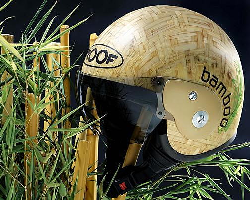 bamboo crash helmet