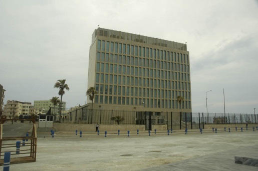 The US Embassy in Havana, Cuba.